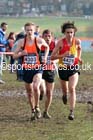 4303 Steve Vernon (Greater Manchester) lead 4426 Richard Goodman (Middlesex) from Dewi Griffiths (West Wales) during the senior mens Inter Counties Cross Country, Cofton Park, Birmingham. Photo: David T. Hewitson/Sports for All Pics